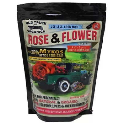 Reforestation Old Truck 2.2 LB 4-2-2 Rose & Flower Organic Fertilizer • $27.54