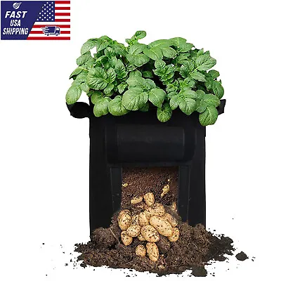 10pc Planting Growing Bags Pot Vegetable Potato Bags Thickened Nonwoven 3/10 Gal • $24.99