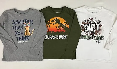 LIFE IS GOOD JUMPING BEANS BASS PRO SHOPS Long Sleeve Cotton T-Shirts Size 5/6 • $12.99