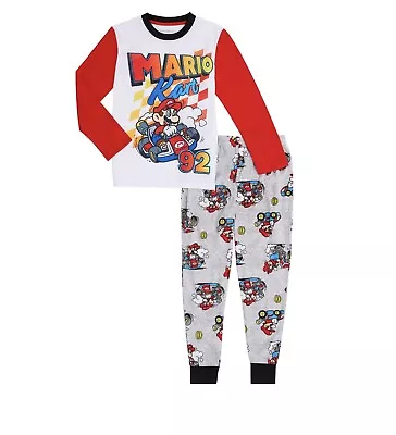 Nintendo Mariokart Boys 2pc Pajama Set  Size M 8    NWT • $11.96