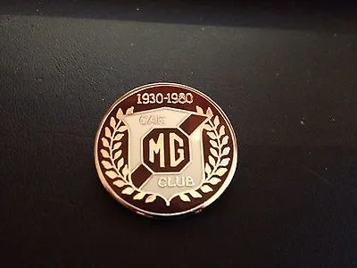 Mg Car Club Lapel Badge 1930 - 1980 • £4.99