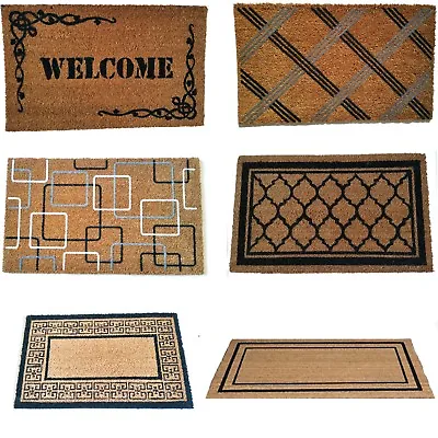 Natural Coir Non Slip Floor Entrance 45 X 75cm Door Mat Indoor Outdoor Doormat • £8.99