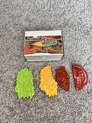 Vintage Fisher Price Fun With Food Taco Fixin's Cheese Beans Lettuce Tomato • $17.99