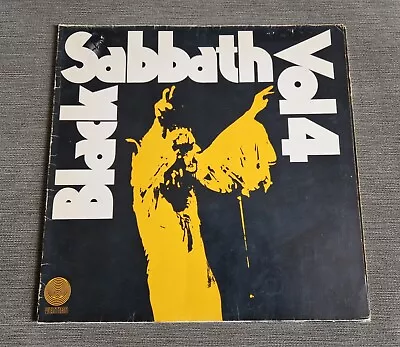 Black Sabbath - Vol. 4 LP Vinyl UK Vertigo Swirl 1972 German Sleeve • $31.11