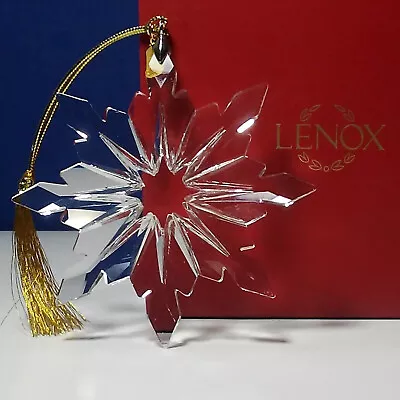 Lenox 2021 Optic Crystal Snowflake Ornament NEW IN BOX 893390 • $39.95