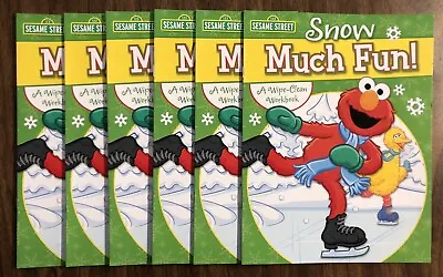 $9.99 • Buy 6x Sesame Street Snow Much Fun! Wipe-Clean Dry Erase Workbook Activity Book Elmo