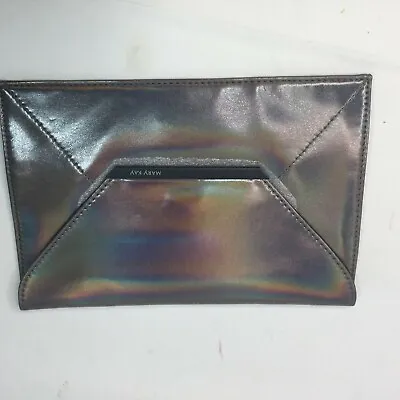 Mary Kay Midnight Jewels Iridescent Silver Makeup Bag Clutch Travel Organizer  • $5.59
