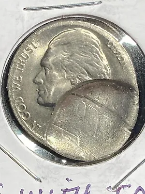 $44.95 • Buy Sharp (nd) Jefferson Nickel Mint Error- Huge Obverse Indent & Brockage Bu/ms/unc