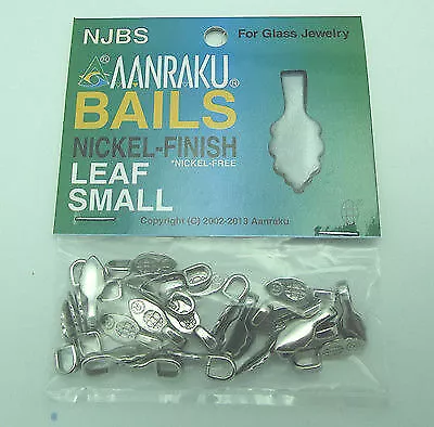Nickel COLORED Jewelry Bails For Small Fused Glass Pendants Glue On 25 Pieces • $13.64
