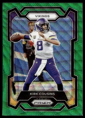 2023 Panini Prizm Green Wave Kirk Cousins Minnesota Vikings #197 • $5