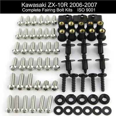 Fit For Kawasaki ZX-10R 2006-2007 Motorcycle Fairing Bolts Kit Stainless Screws • $23.74
