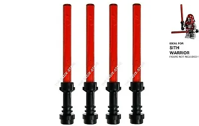 £2.69 • Buy 4 X Official Lego - Jedi Star Wars Lightsabers - Black / Trans Red - Fast - New