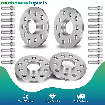 4PC 10mm Hubcentric 5x100 & 5x112 Wheel Spacers For Audi TT A4 A6 VW Golf Beetle • $53.19