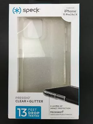 Speck Presidio Clear + Glitter Phone Case For IPhone 11 Pro X & Xs FREE Post OZ • $27.95