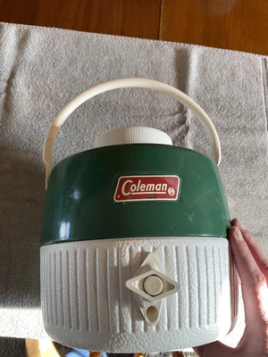 $10 • Buy Vintage Coleman 1 Gallon Jug Thermos. Made In USA. Complete With Lid And Cup.