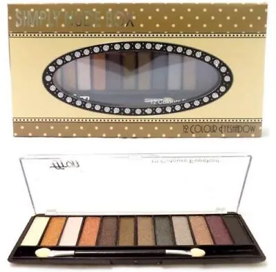  Saffron Collection London 12 Colour Eyeshadow Set- Simply Nude Colour Box • £6.99