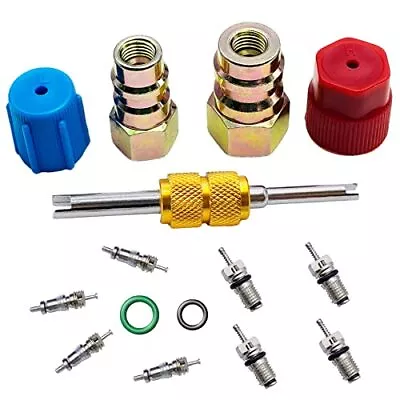 R12 To R134a Ac Retrofit Fitting Adapter Kit R12 R22 To R134a High/low Fitting P • $17.79