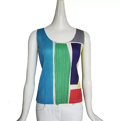 100% Authentic Pleats Please Issey Miyake Colorblock Tank (3) • $121.93