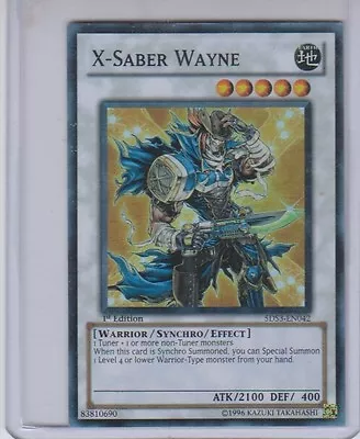 X-Saber Wayne Holo Rare Yugioh 5DS3-EN042 • $4.95