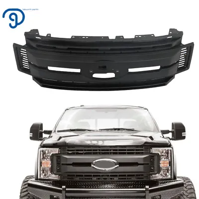 Front Bumper Grill Upper Grille For 2017-2019 Ford F250/F350 Super Duty Black • $219.03