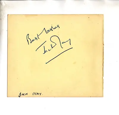 £65 • Buy Jack May Dr Who The Space Pirates Signed Album Page Autographed RARE