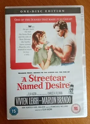 A Streetcar Named Desire DVD (2006) Marlon Brando Kazan Feldman Cert 15 • £0.99