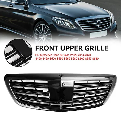 Front Grill Grille Fits Mercedes-Benz S-class W222 S500 S550 S600 2014-20 W/ACC • $159.71