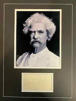 Mark Twain Signed Display ICZ Dave Norman Autograph COA Samuel Langhorne Clemens • $1823