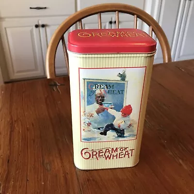 Cream Of Wheat Nabisco 1998 Commemorative Advertising Tin Can Vintage W/ Spoon • $17