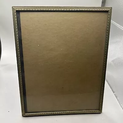 Vintage Gold Toned Framed Frame With Glass And Stand On Back • $8.95