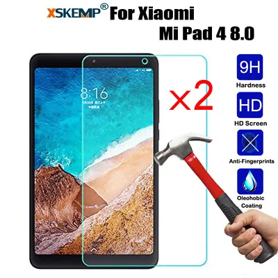 2PCS Xiaomi Mi Pad 4 / Pad 3 /  Pad 2 8.0 Screen Protector Tempered Glass Cover • $22.22