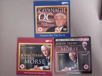 John Thaw Inspector Morse Kavanagh QC 3 X DVDs • £0.99