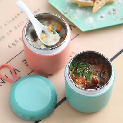$20.81 • Buy Lunch Box Thermos Food Flask Stainless Steel Insulated Soup Jar Container Cup AU