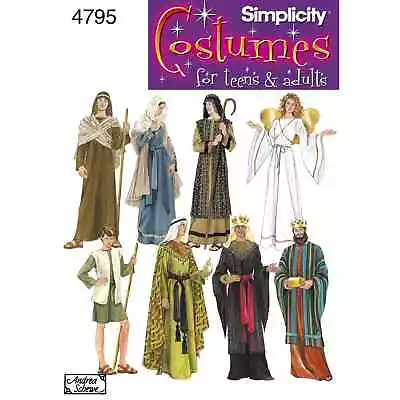 Simplicity Women's Men & Teen Costumes Sewing Pattern S4795 • £10.25