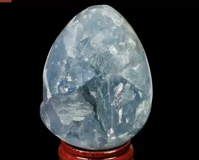 2.2  Crystal Filled Celestine (Celestite)  Egg  Geode - Madagascar • $15.99
