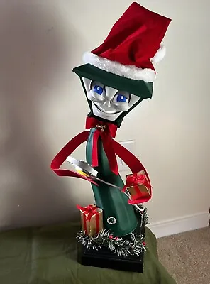 Vintage  Working Animated Telco “Frank E Post” Singing Christmas Lamp Post 1998 • $125