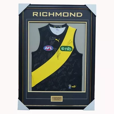 Richmond Signed 2023 AFL Official Team Signed Jumper Framed Martin Shai Bolton • $1099