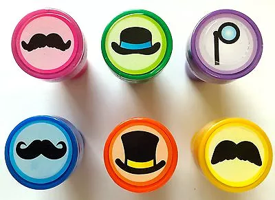 12 Mustache Stampers Teacher Supply Party Favors Baby Shower Birthday Top Hat • $6.49