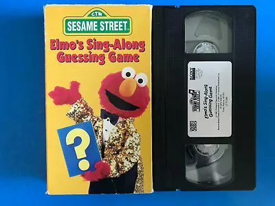 Elmo's Sing-along Guessing Game    VHS Tape & Sleeve • $5.63