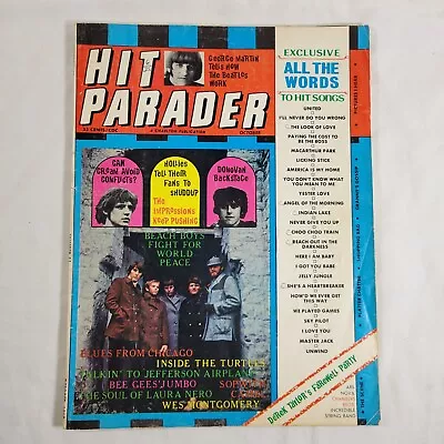 Hit Parader Magazine Oct 1968 #51 VTG 60s Music Beatles Beach Boys Cream Donovan • $5.95