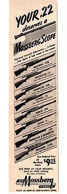 1949 Mossberg Rifle Scopes Print Ad Gun Sight Firearm Handgun Print Ad • $12.99