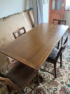 Vintage Oak Dining Table & 4 Chairs • £70