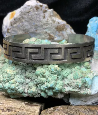 Vintage Hopi “Harvey Quanimptewa Jr.” Sterling Silver Cuff Bracelet 30.1g • $155