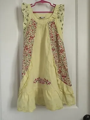 Naartjie Girls 7 Multi Color Floral  Sleeveless Lined Dress • $15.99