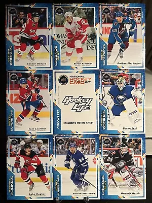 2024 National Hockey Card Day-Pro Hockey Life Exclusive Uncut Sheet- Bedard • $5.80