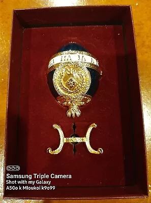 MINT - Joan Rivers Imperial Treasures The Timepiece Enamel Faberge Egg Clock • $75