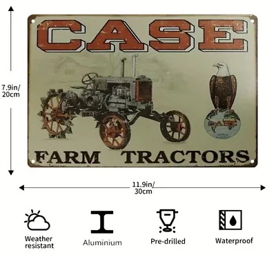 J.I. Case Farm Tractors Racine Wi 8 X12  Aluminum Sign Buy More & Save Up To 15% • $10.97