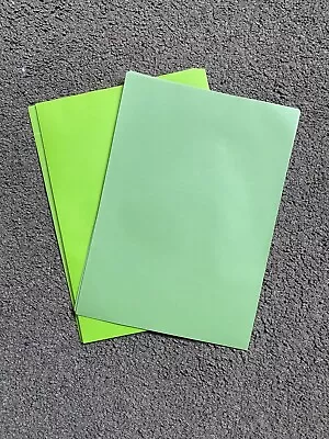 20 Vellum Translucent Tracing Paper A4 100gsm Lime Green And Green Free Cutting • £2.75