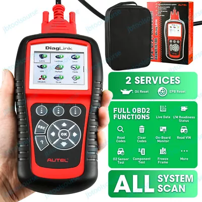 Autel DiagLink As MD802 OBD2 Full Systems Diagnostic Code Reader Oil Reset Tool • $95.99