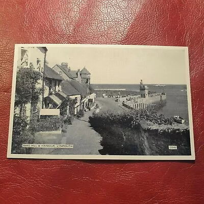 Vintage Postcard Lynmouth Mars Hill & Harbour Salmon Series Postallly Unused • £5.15